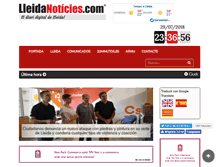 Tablet Screenshot of lleidanoticies.com